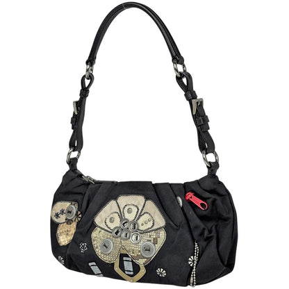Prada Shoulder Bag Patchwork Nylon Nero