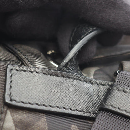Prada Backpack Tessuto Camoufl Khaki Navy Green Multi-color — view 5