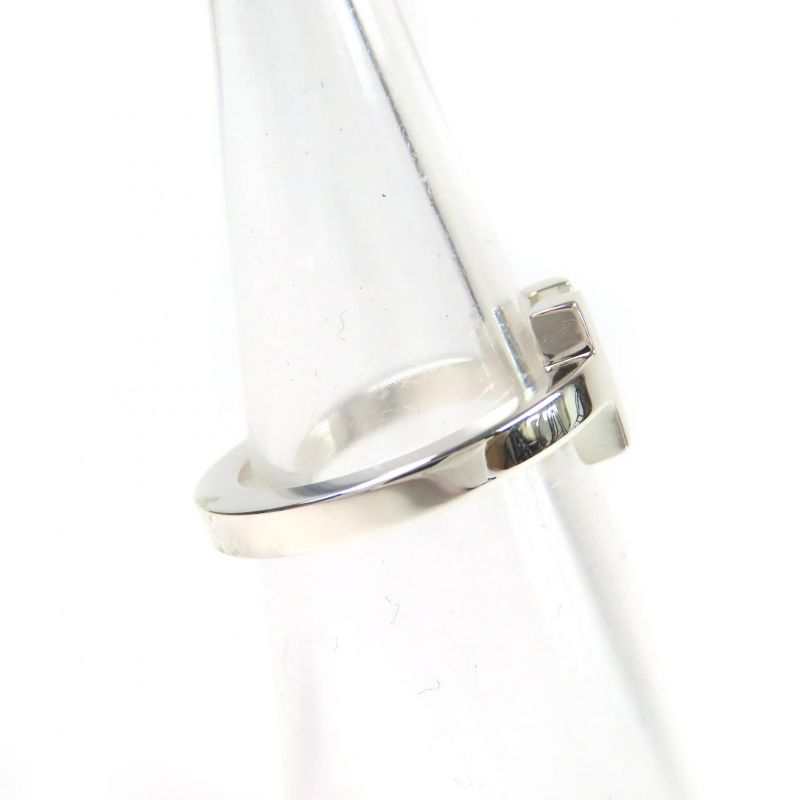 Tiffany & Co T Square Ring Ag925 Accessory Ring Silver Size Approx 9 With Box
