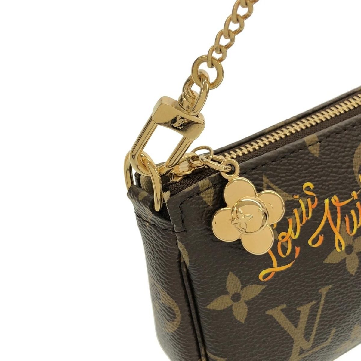 Louis Vuitton Monogram Mini Pochette Pouch — view 4