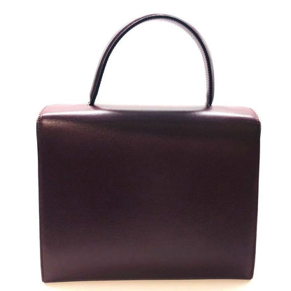 Cartier Mastline Handbag Turnlock Red Leather Ladies Preowned 005787