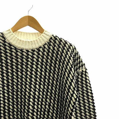 Bottega Veneta - Textured Knit Sweater Knitwear - S - Black White - Women's