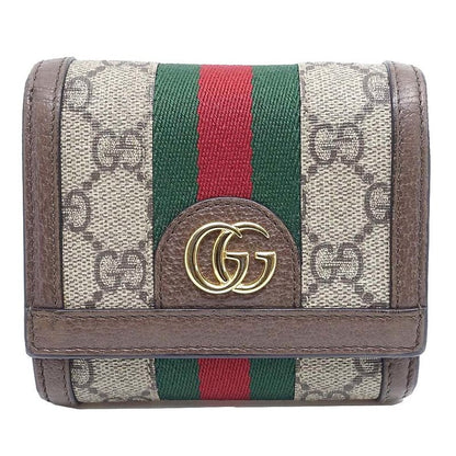 Gucci Offdia GG Supreme Jelly Line Wallet Bifold Beige