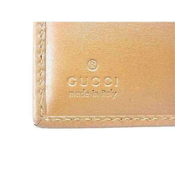 Gucci 035 2149 2238 GG Marmont Leather Bifold Wallet Brown — view 6