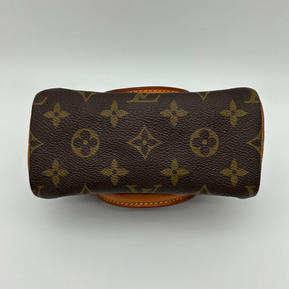Louis Vuitton Monogram Canvas Shoulder Bag Mini Speedy Brown — view 6