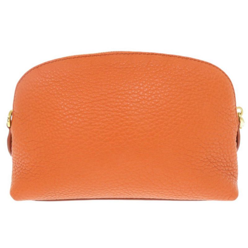 Prada Leather Orange Pouch Cosmetic Pouch 0778 Prada
