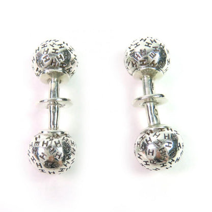 Hermes Ball Shape H Logo Cufflinks Button Cufflinks Sv925 Silver Weight 24.57g