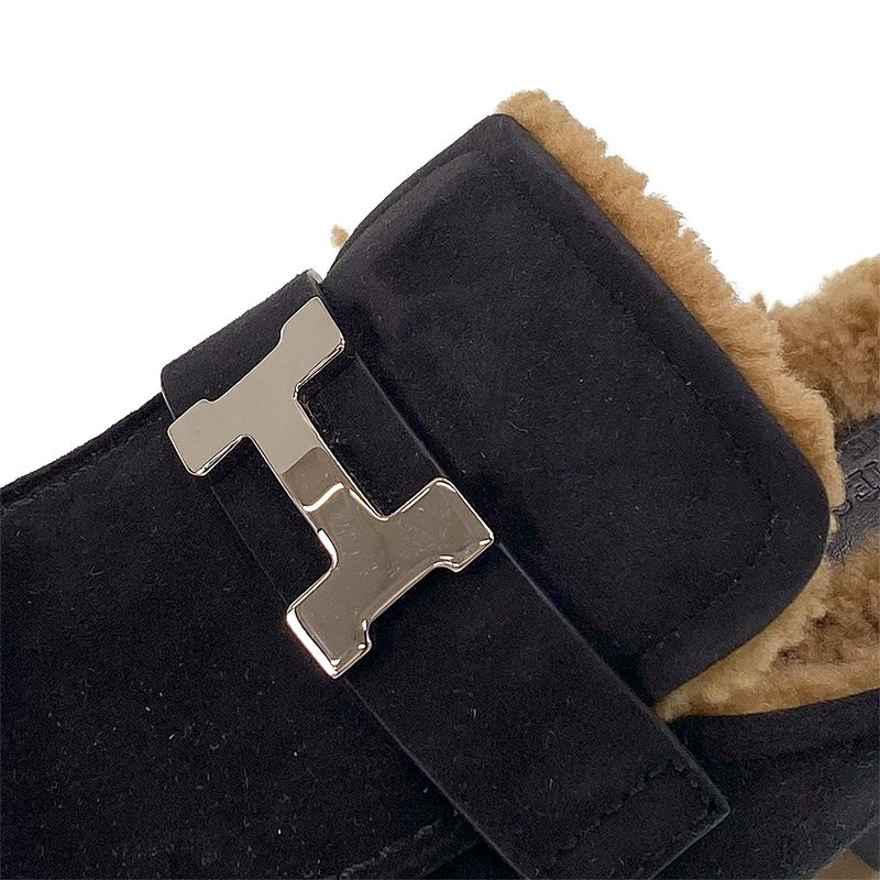 Hermes Boa Mules Flore
