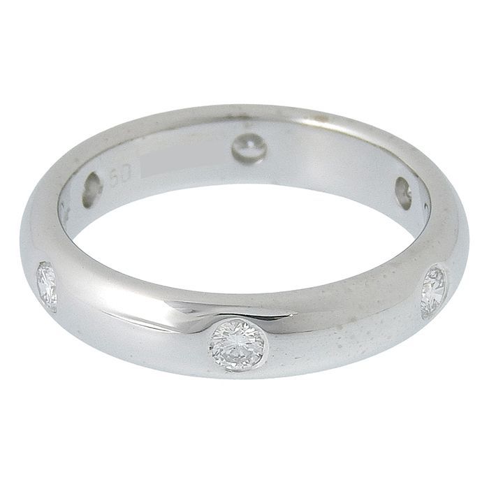 Cartier Stella 6P Diamond Ring 18K White Gold 750 White Gold Diamond #50