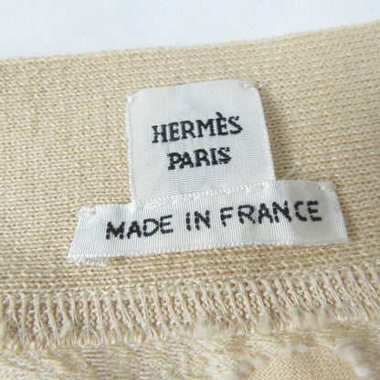 Hermes 22SS 2e4607dz 100% Cotton Short Sleeve T-shirt Top Beige 36 Made In