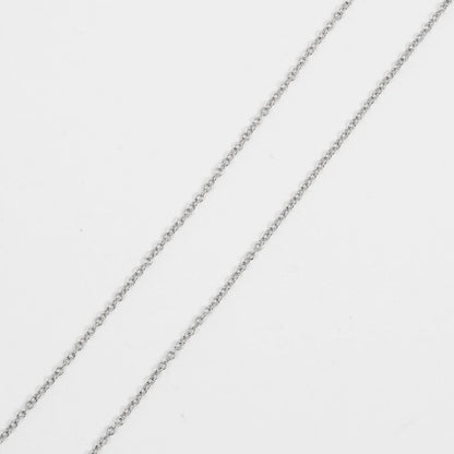 Tiffany & Co Open Circle Small Pt950platinum × Diamond Ladies 2.93g Necklace