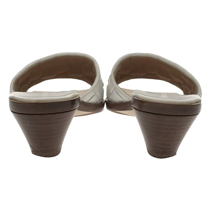 Bottega Veneta Intrecciato Square Toe Leather Sandals