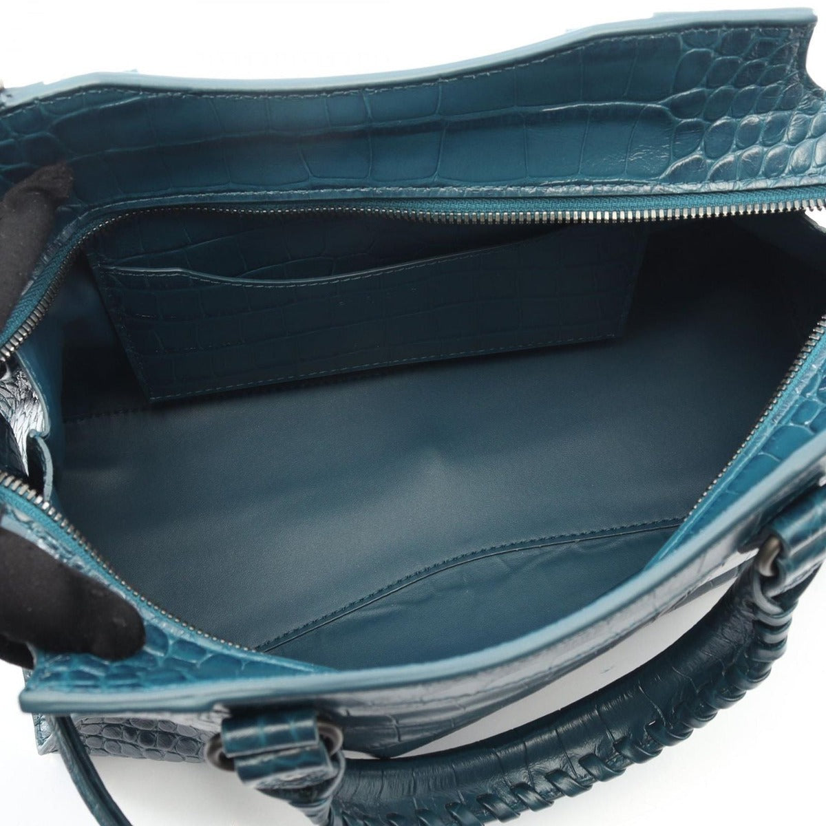 Balenciaga Handbag Neo Classic City Small Blue Green Leather Class Ic — view 3