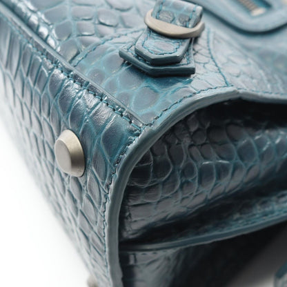 Balenciaga Handbag Neo Classic City Small Blue Green Leather Class Ic — view 5