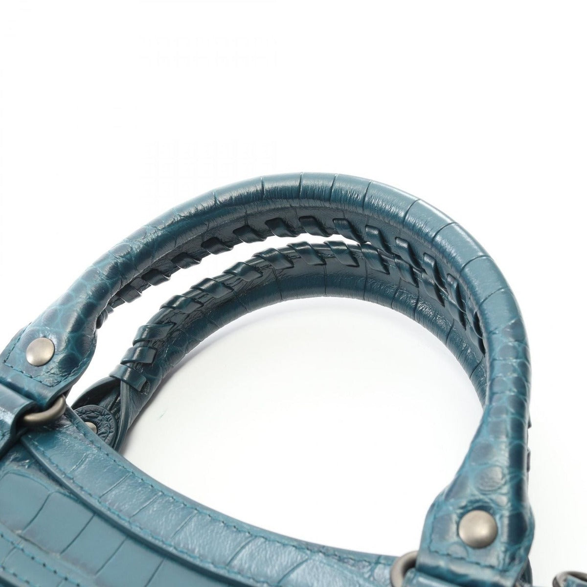 Balenciaga Handbag Neo Classic City Small Blue Green Leather Class Ic — view 6