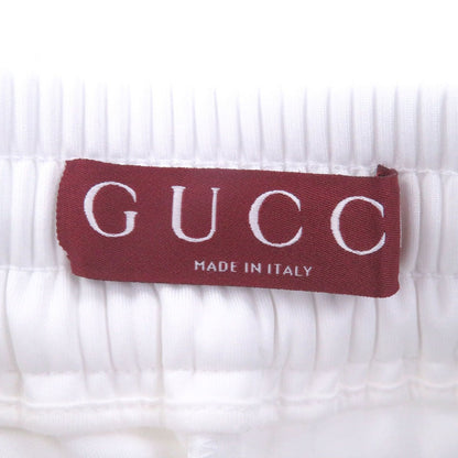 Gucci Neoprene Logo Web Stripe Shorts Track Pants White — view 6