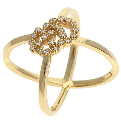 Gucci GG Running Diamond #8 Ring - 18K Yellow Gold Ladies