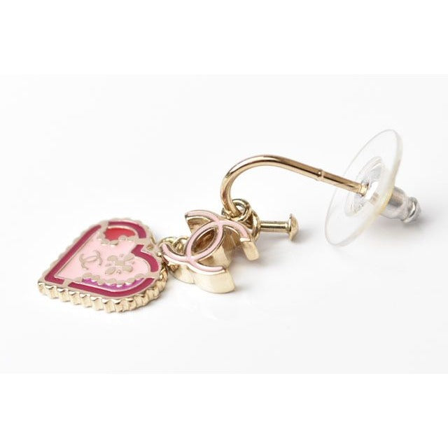 Chanel CC Mark Heart Motif Pink — view 7