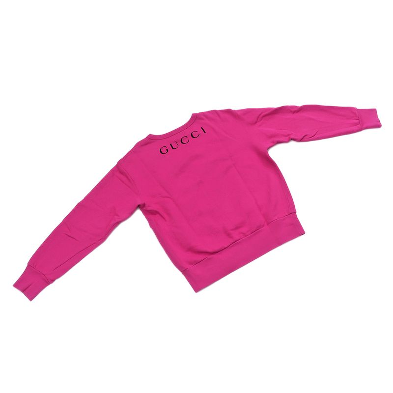 Gucci Sweatshirt Billy DOOL S Pink 475532 100% Cotton Long Sleeve