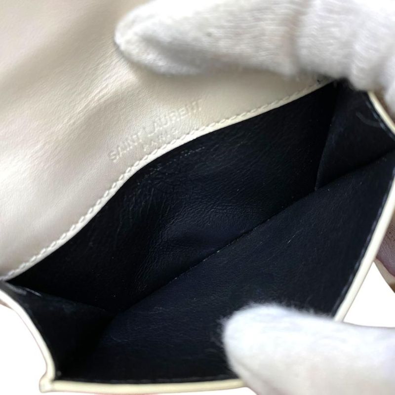 Saint Laurent Card Case Pass Case Coin Case Coin Case Coin Purse Compact Logo