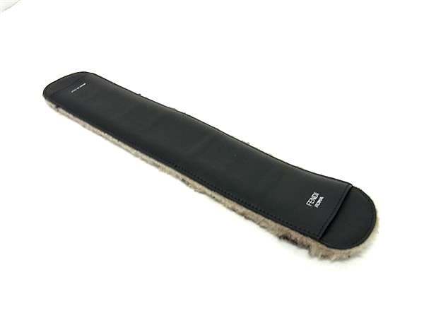 Fendi Zucca Pattern Bag Shoulder Pad Shoulder Pad Black And Brown Fd8685