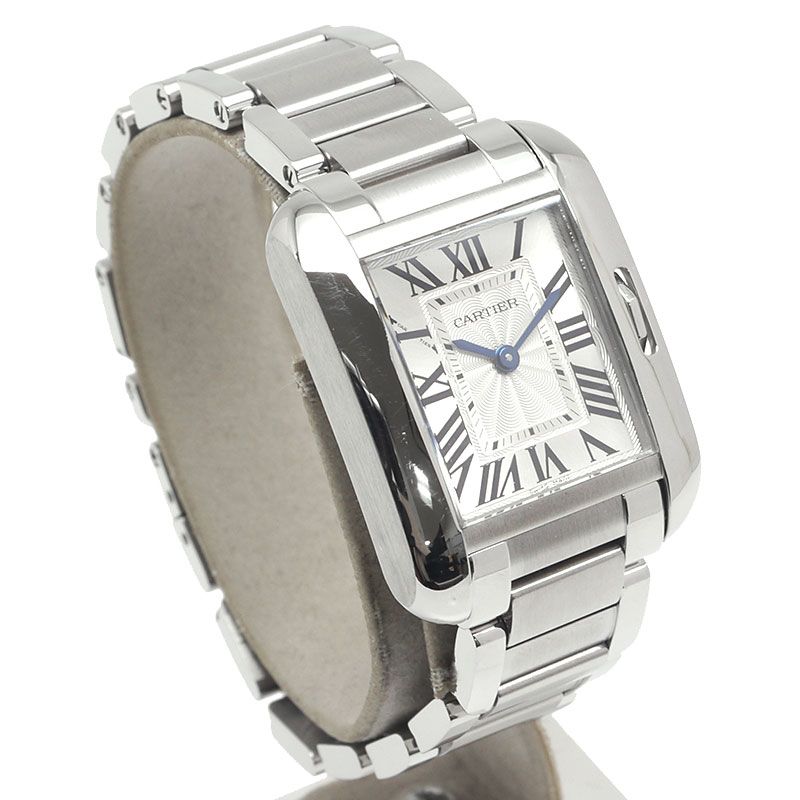 Cartier Tank Anglaise SM W5310022 Silver Dial Ladies