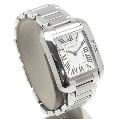 Cartier Tank Anglaise SM W5310022 Silver Dial Ladies