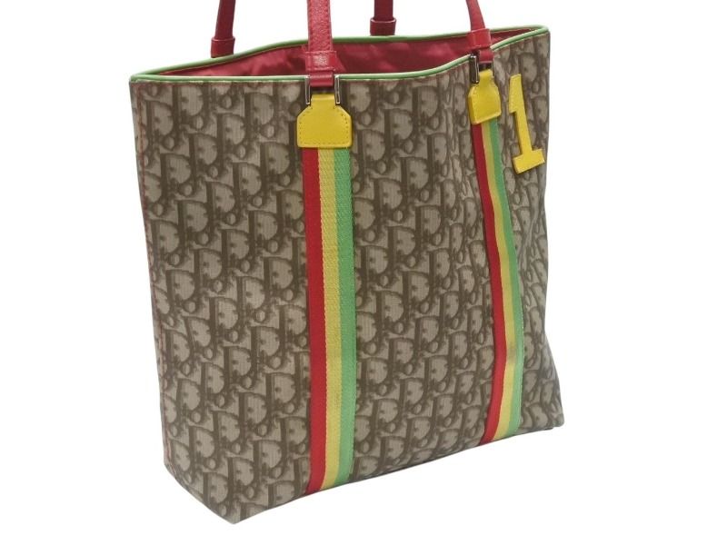 Dior Rasta Line Trotter Tote Bag Beige — view 4