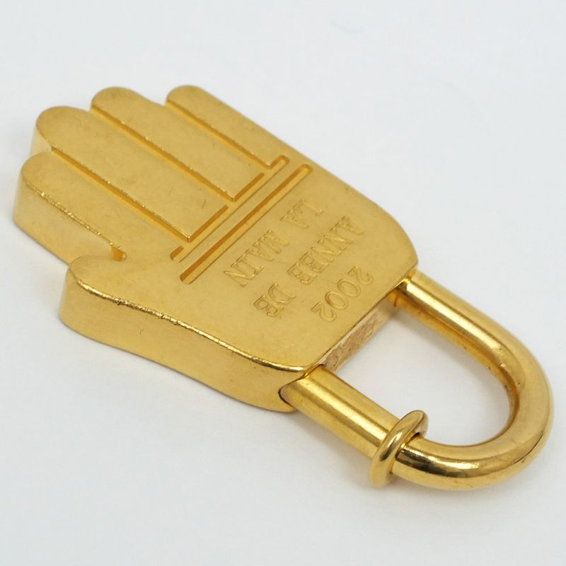Hermes Cadena Hand Motif 2002 Limited Gold Annee DE LA MAIN Charm