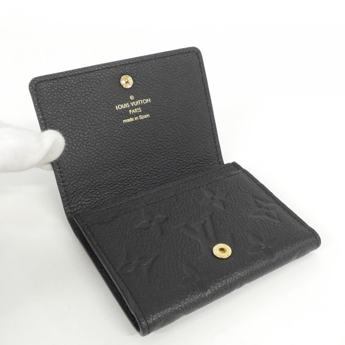 Louis Vuitton Monogram Empreinte Amberop Business Card Holder Case — view 4