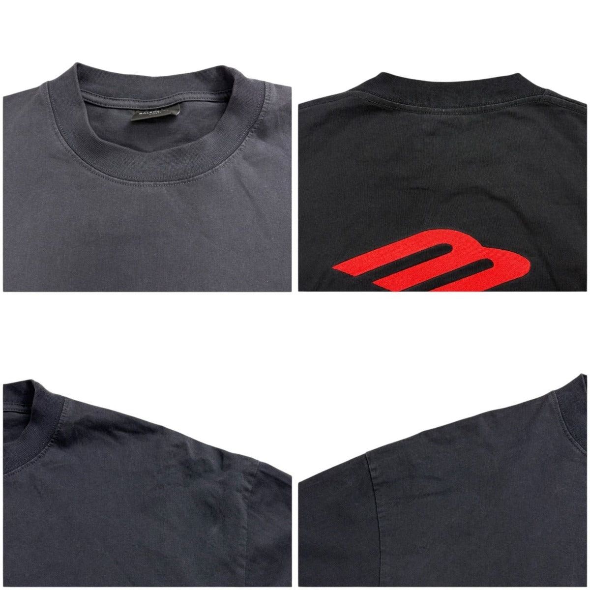 Balenciaga 3 B Sports Icon Long Sleeve T-Shirt Oversize Black — view 8