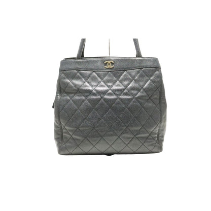 Chanel Quilted Caviar Leather GD Tote