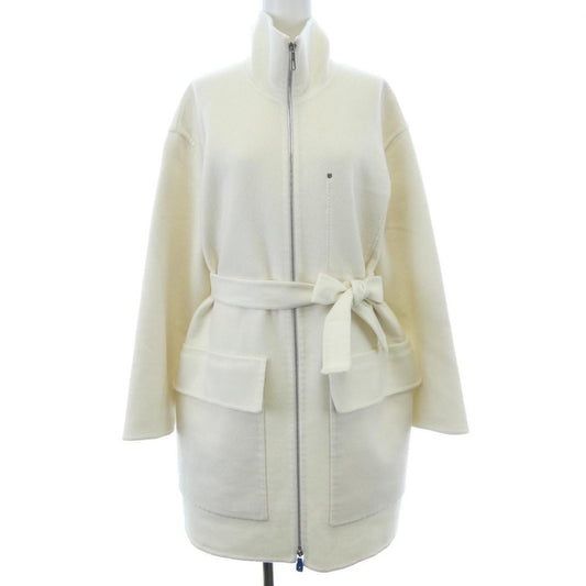 Hermes Coat Cashmere White