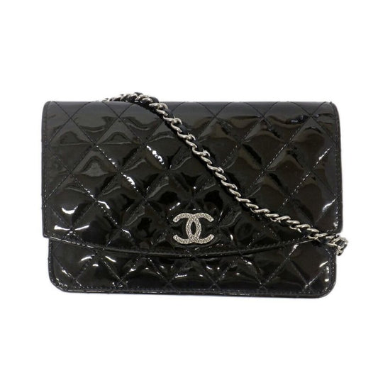 Chanel Brilliant Quilted Chain Shoulder Enamel Patent
