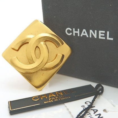 Chanel Brooch 96 P Coco Mark Diamond Square Vintage GP 1996 etc