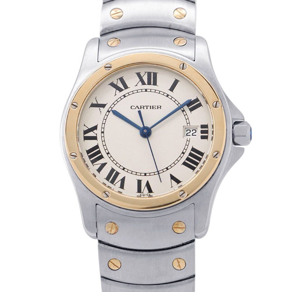Cartier Santos Ronde MM Watch Ivory Dial