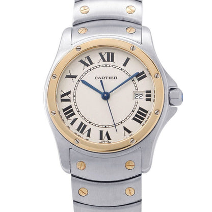Cartier Santos Ronde MM Watch Ivory Dial