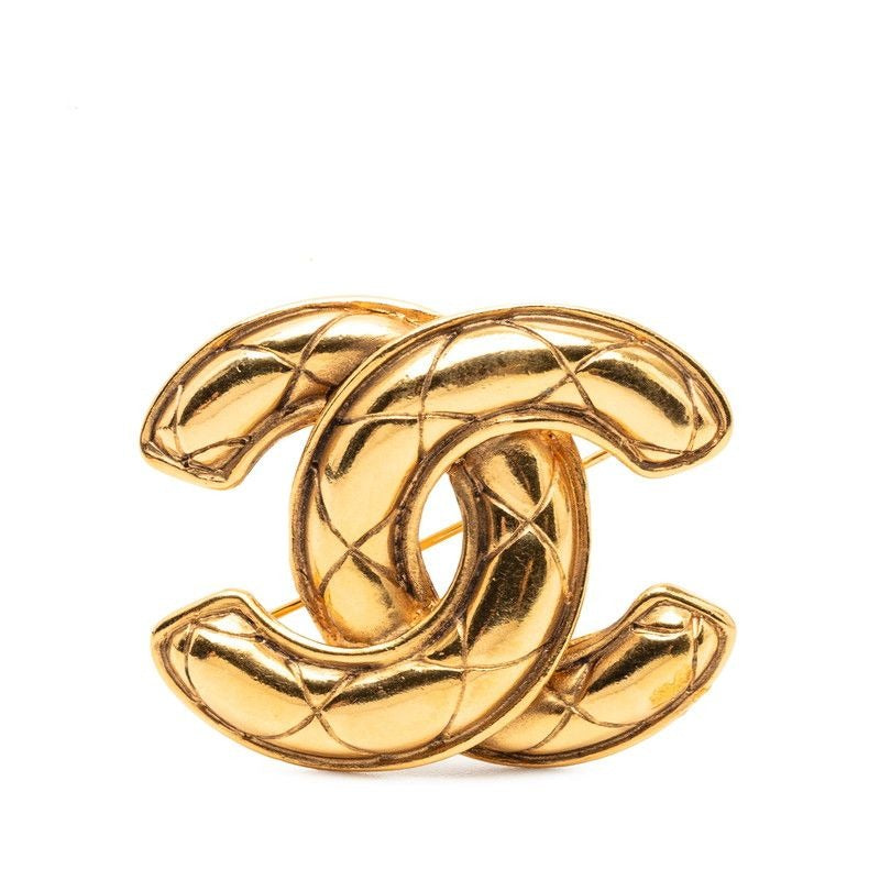 Chanel Quilted Gold Plated
