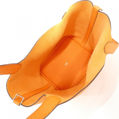 Hermes Picotin Lock MM Bag Orange Minium — view 7