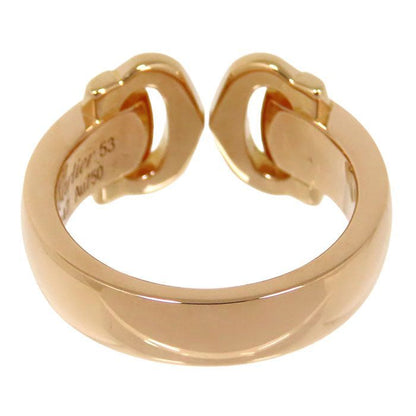 Cartier 2C Bouclecse Diamond Ring 18K Pink Gold 750 Pink Gold Diamond #53