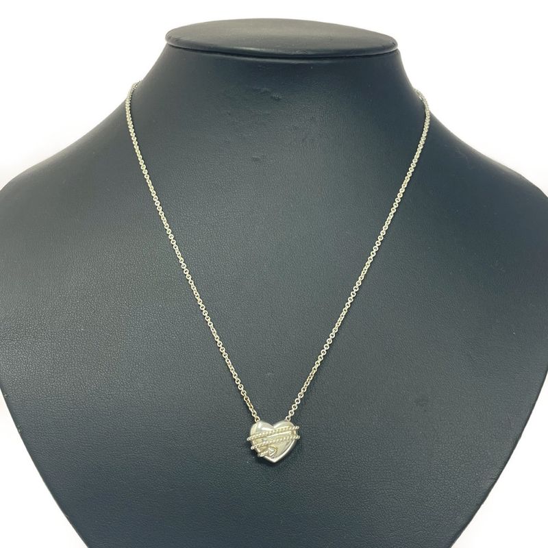 Tiffany & Co Silver Heart Arrow Necklace 7.9g 925 Engraved 457144 Necklace