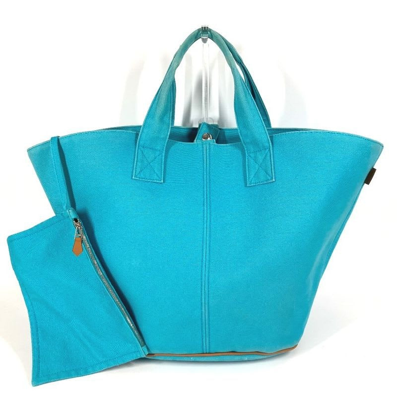 Hermes Handbag Panier De Plage PM Cotton Blue