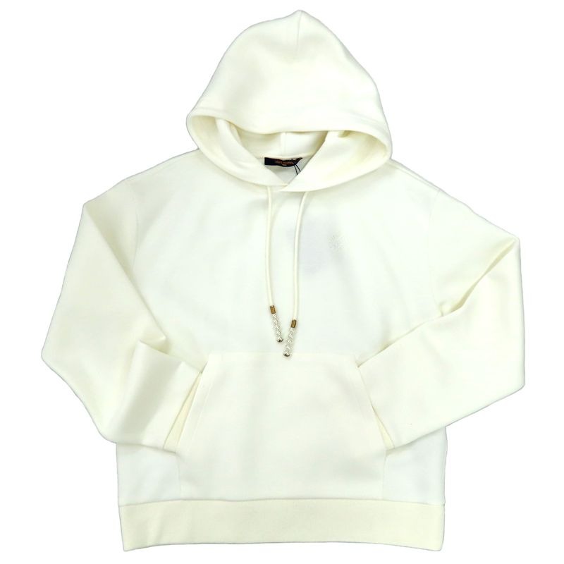 Louis Vuitton Embroidered Jersey Hoodie 1 Afjh0 White Cotton S Resin