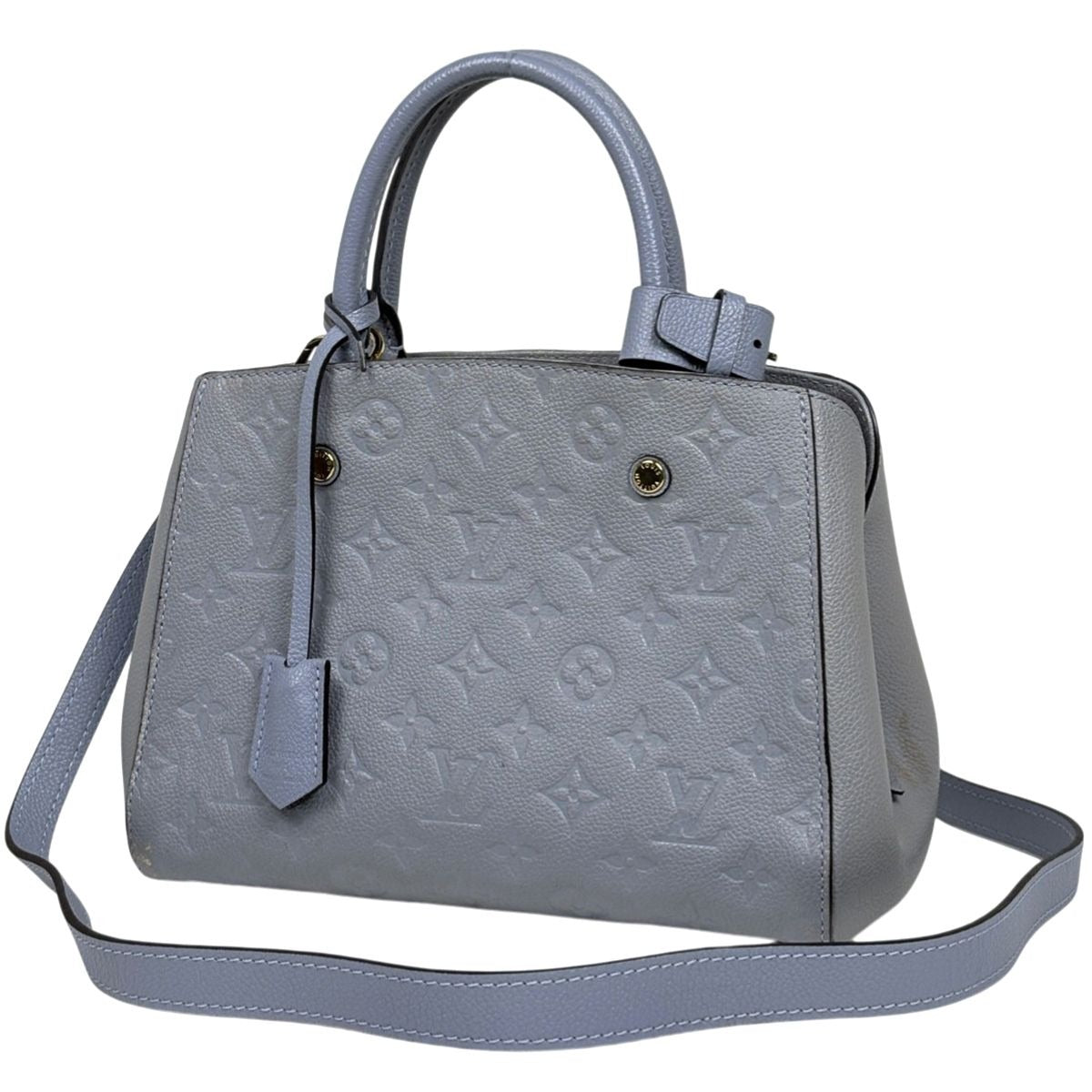 Louis Vuitton Montaigne BB 2-Way Shoulder Bag Monogram Empreinte Lila Lira