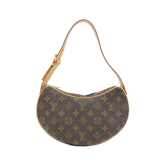 Louis Vuitton Monogram Pochette Croissant Shoulder Bag Brown Marron