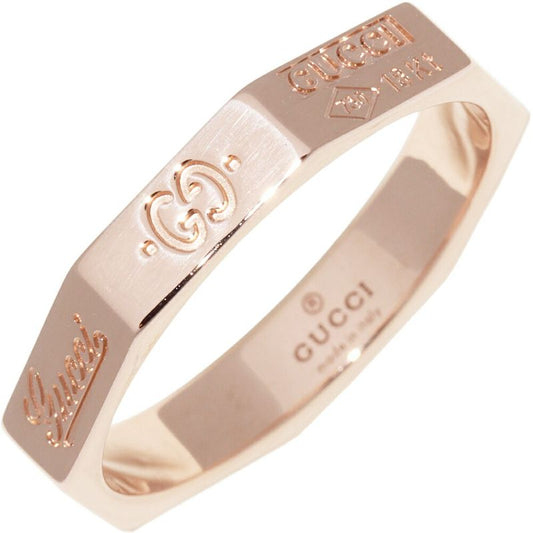 Gucci 18K Pink Gold Octagonal Ring Gucci8ring