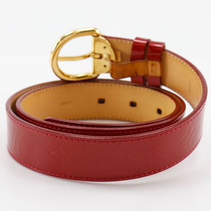 Louis Vuitton Santure M6980 Monogram Vernis Pomme D'amour Red Ca4181 Ladies Belt