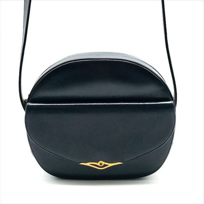 Cartier Sapphire Leather Gold Shoulder Bag Navy