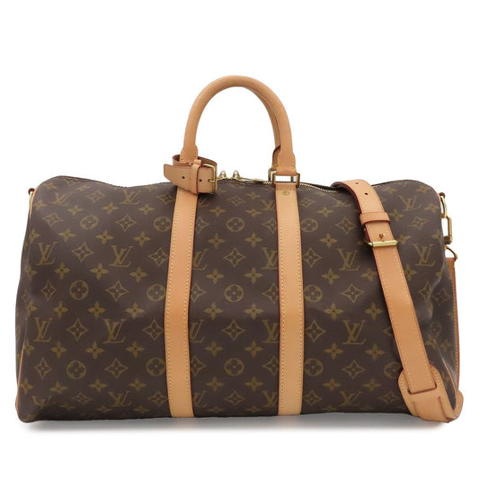 Louis Vuitton Keepall Bandouliere 45 Brown Monogram Canvas 2-Way Shoulder Bag