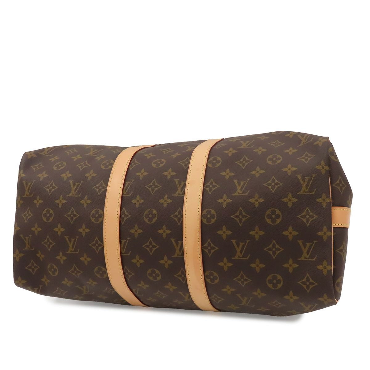 Louis Vuitton Keepall Bandouliere 45 Brown Monogram Canvas 2-Way Shoulder Bag — view 3